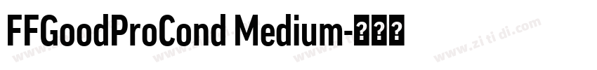 FFGoodProCond Medium字体转换